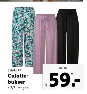 Lidl Culotte- bukser tilbud