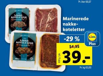 Marinerede nakkekoteletter