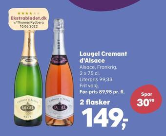 Kvickly Laugel cremant d'alsace tilbud