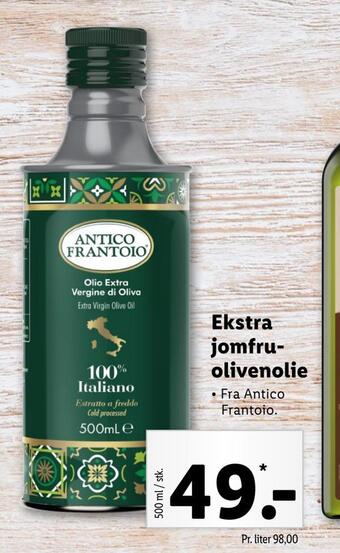 Lidl Ekstra jomfru olivenolie tilbud
