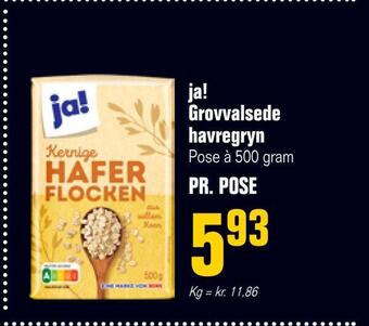 Poetzsch Padborg Ja! grovvalsede havregryn tilbud