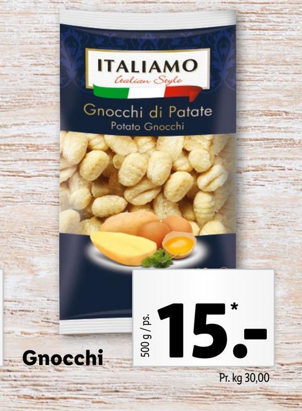 Gnocchi tilbud hos Lidl