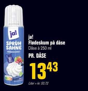 Poetzsch Padborg Ja! flødeskum på dåse tilbud