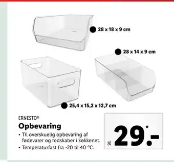 Opbevaring