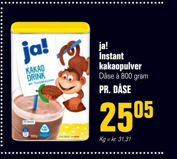 Poetzsch Padborg Ja! instant kakaopulver tilbud