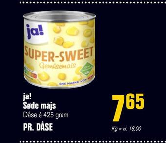 Poetzsch Padborg Ja! søde majs tilbud