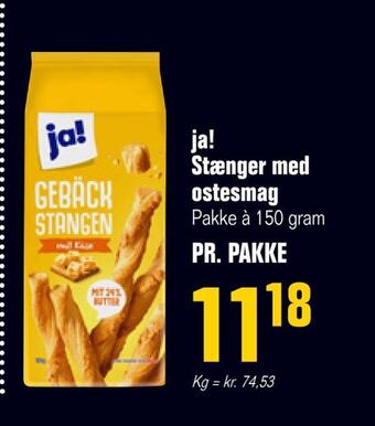 Poetzsch Padborg Ja! stænger med ostesmag tilbud