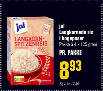Poetzsch Padborg Ja! langkornede ris i kogeposer tilbud