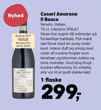 SuperBrugsen Cesari amarone il bosco tilbud