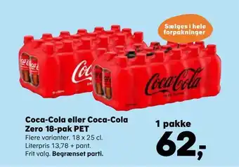 SuperBrugsen Coca-cola eller coca-cola zero pet tilbud