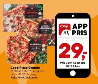 SuperBrugsen Coop pizza grande tilbud