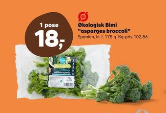 SuperBrugsen Økologisk bimi asparges broccoli tilbud