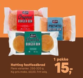 Hatting fastfoodbrød