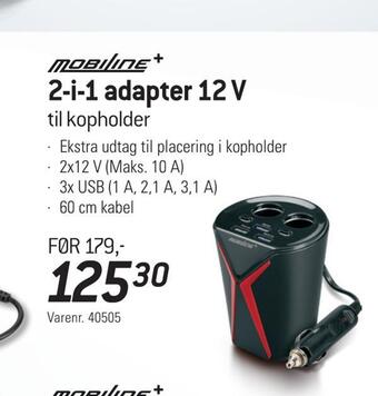 2-i-1 adapter 12 v