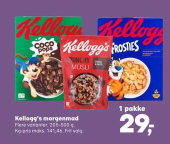 SuperBrugsen Kellogg's morgenmad tilbud