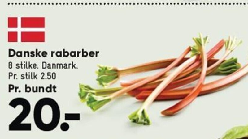 Bilka Danske rabarber tilbud