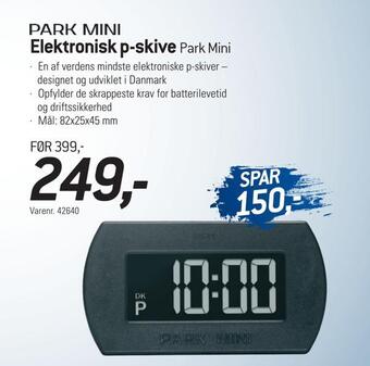 Thansen Elektronisk p-skive tilbud
