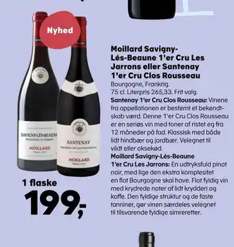 Moillard savigny-lés-beaune 1'er cru les jarrons eller santenay 1'er cru clos rousseau
