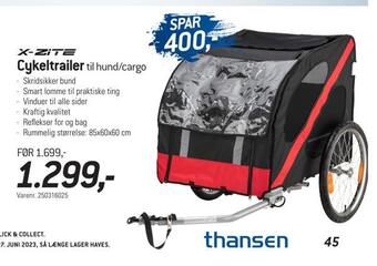 Thansen Cykeltrailer tilbud
