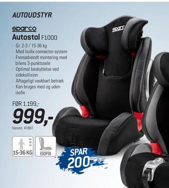 Thansen Autostol f1000 tilbud