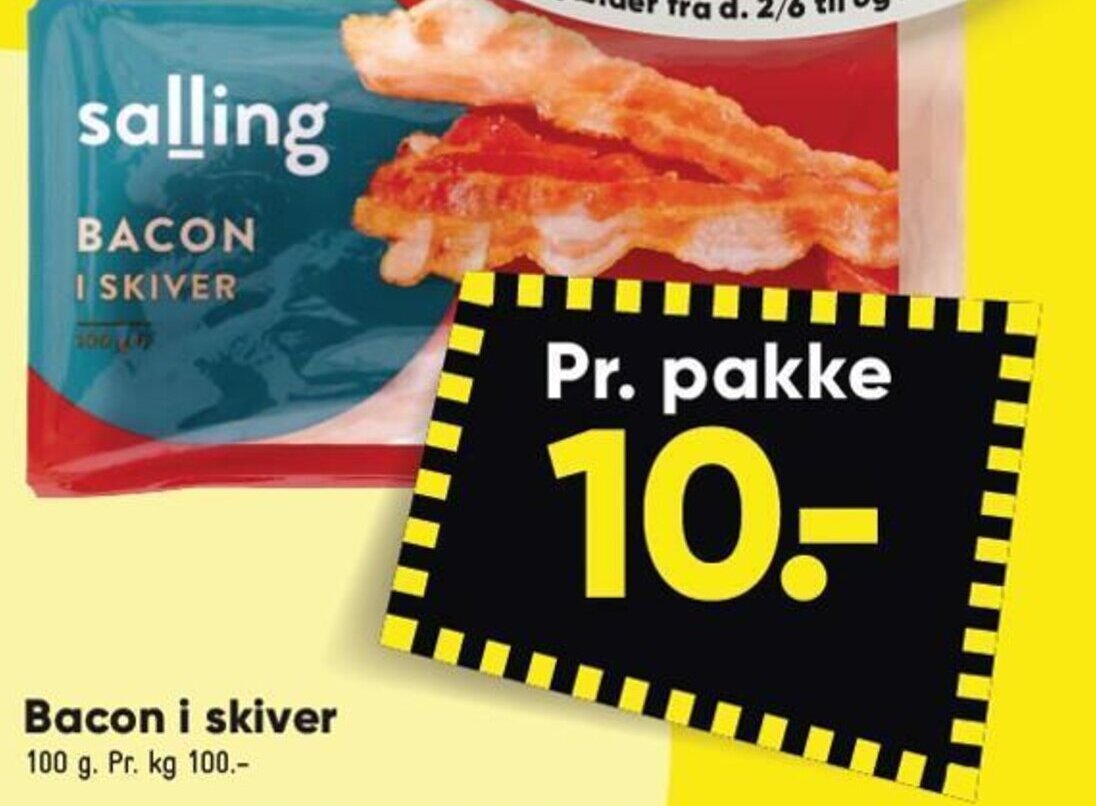 Bilka Bacon i skiver tilbud