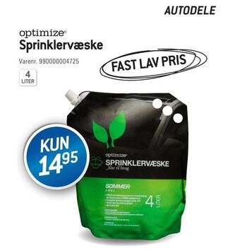 Thansen Sprinklervæske tilbud