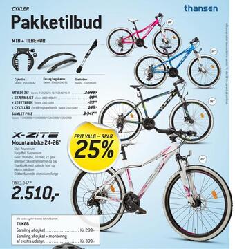 Thansen Mountainbike 24-26 tilbud
