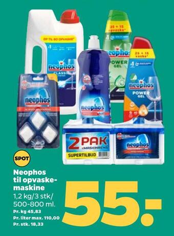 Netto Neophos til opvaskemaskine tilbud
