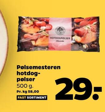 Netto Pølsemesteren hotdogpølser tilbud