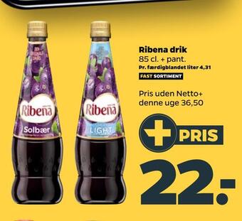 Netto Ribena drik tilbud