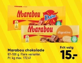 Bilka Marabou chokolade tilbud