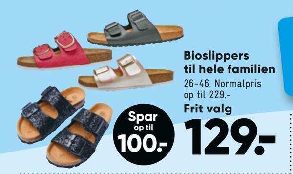Bilka Bioslippers til hele familien tilbud