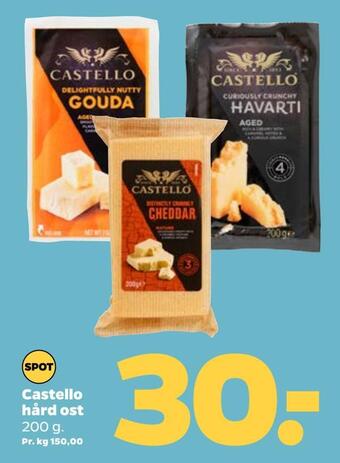 Netto Castello hård ost tilbud