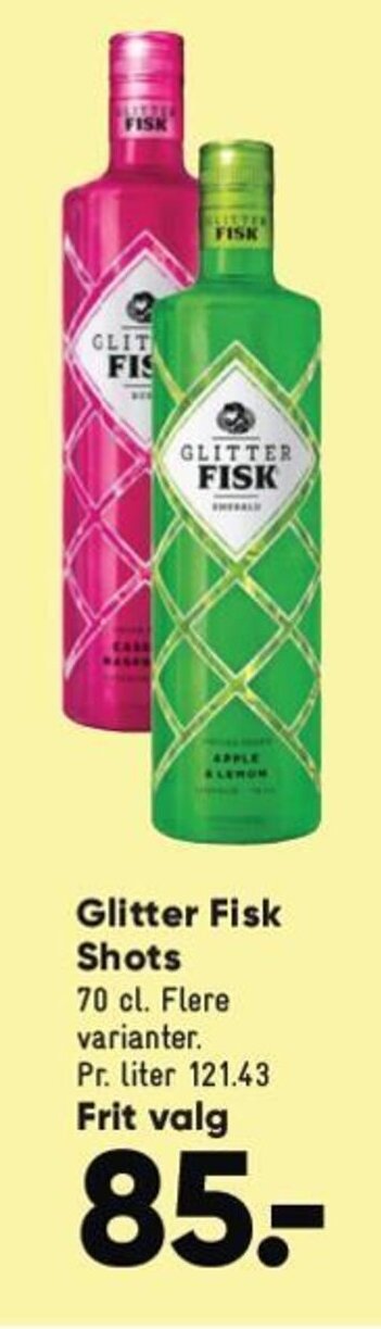 Bilka Glitter Fisk Shots tilbud