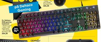 Bilka Deltaco rgb gaming keyboard tilbud