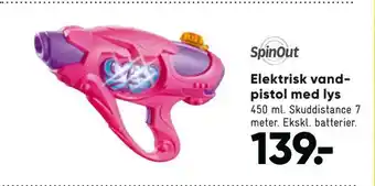 Bilka Elektrisk vandpistol med lys tilbud