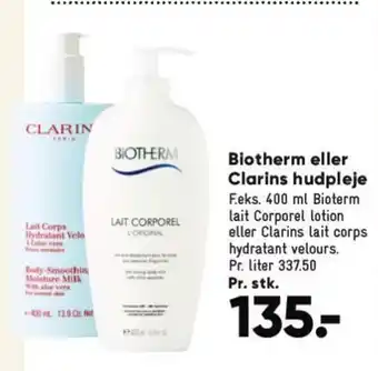 Biotherm eller Clarins hudpleje