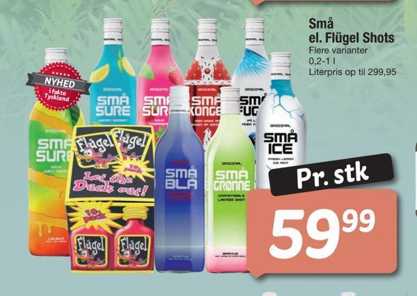 Fakta Tyskland Små el. flügel shots tilbud