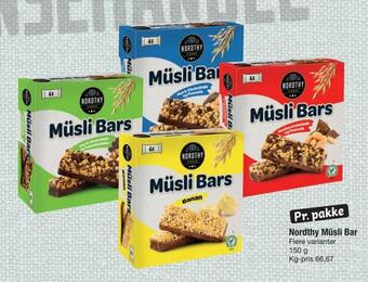 Fakta Tyskland Nordthy müsli bar tilbud