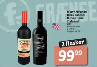 Fakta Tyskland Windy zinfandel black label el. buffalo barrel zinfandel tilbud