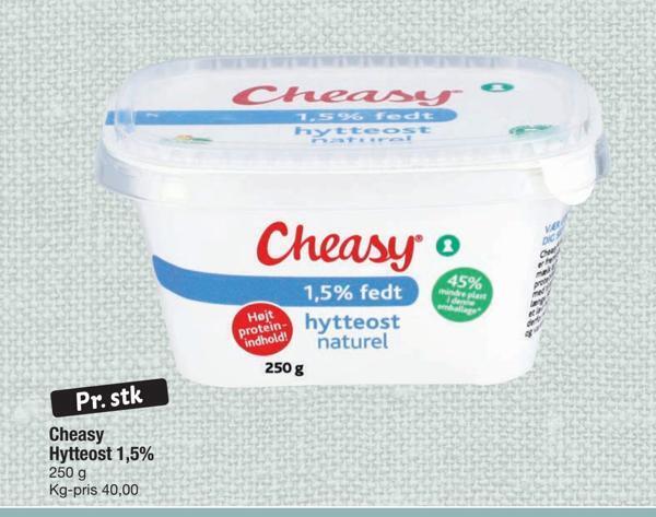 Fakta Tyskland Cheasy hytteost 1.5% tilbud
