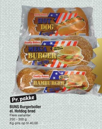 Fakta Tyskland Buns burgerboller el. hotdog brød tilbud