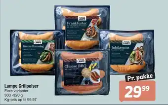 Fakta Tyskland Lampe grillpølser tilbud