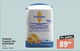 Hvedemel frumenta tipo 00 manitoba