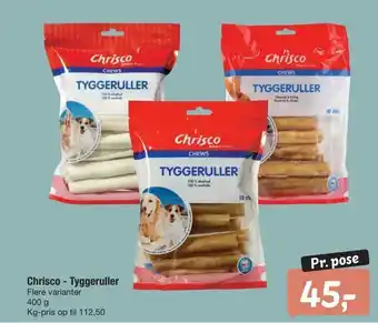Fakta Tyskland Chrisco - tyggeruller tilbud