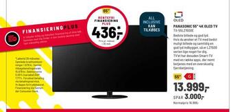 Panasonic 55' 4k oled tv