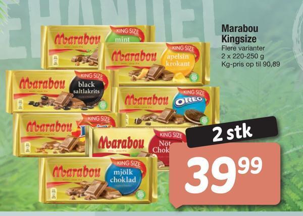 Fakta Tyskland Marabou kingsize tilbud