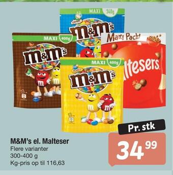 Fakta Tyskland M&m's el. malteser tilbud
