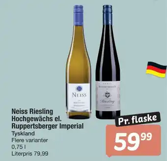Neiss riesling hochgewächs el. ruppertsberger imperial