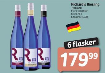 Fakta Tyskland Richard's riesling tilbud